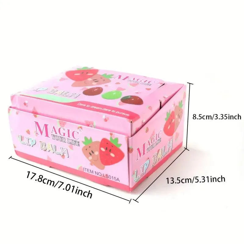 24pcs Strawberry Lip Balm Set - Nourishing & Hydrating, Perfect for All Skin Types