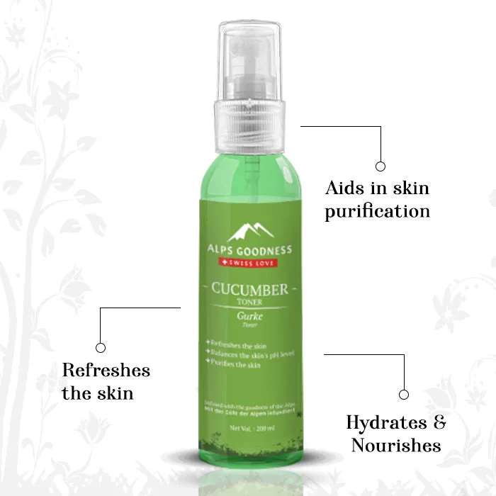 Alps Goodness Toner - Cucumber (200 ml)| Skin Soothing Toner| Cucumber Toner| Toner for Dry Skin