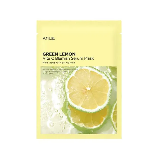 Anua Green Lemon Vita C Blemish Serum Mask 25ml