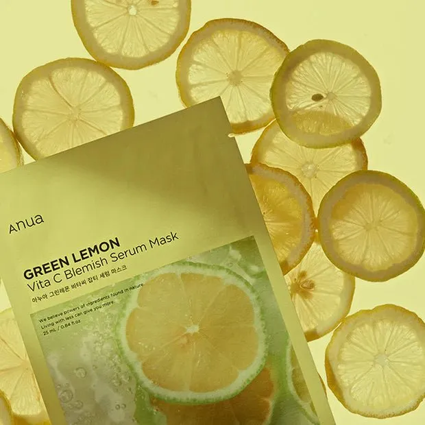 Anua Green Lemon Vita C Blemish Serum Mask 25ml