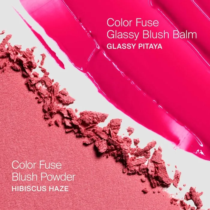 Color Fuse Glassy Blush Balm Stick   Powder Blush Set