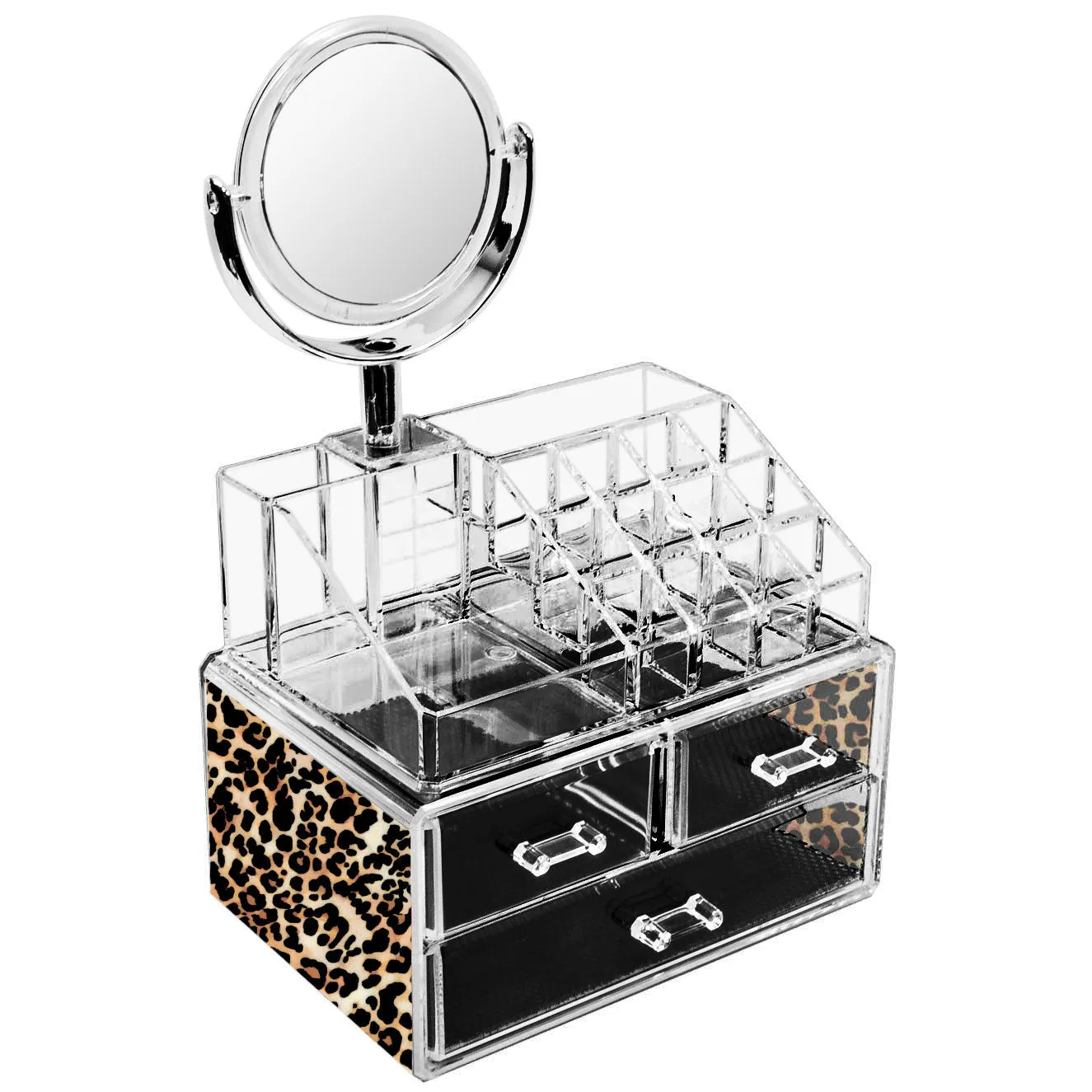 Cosmetic Case with Built-In Mirror