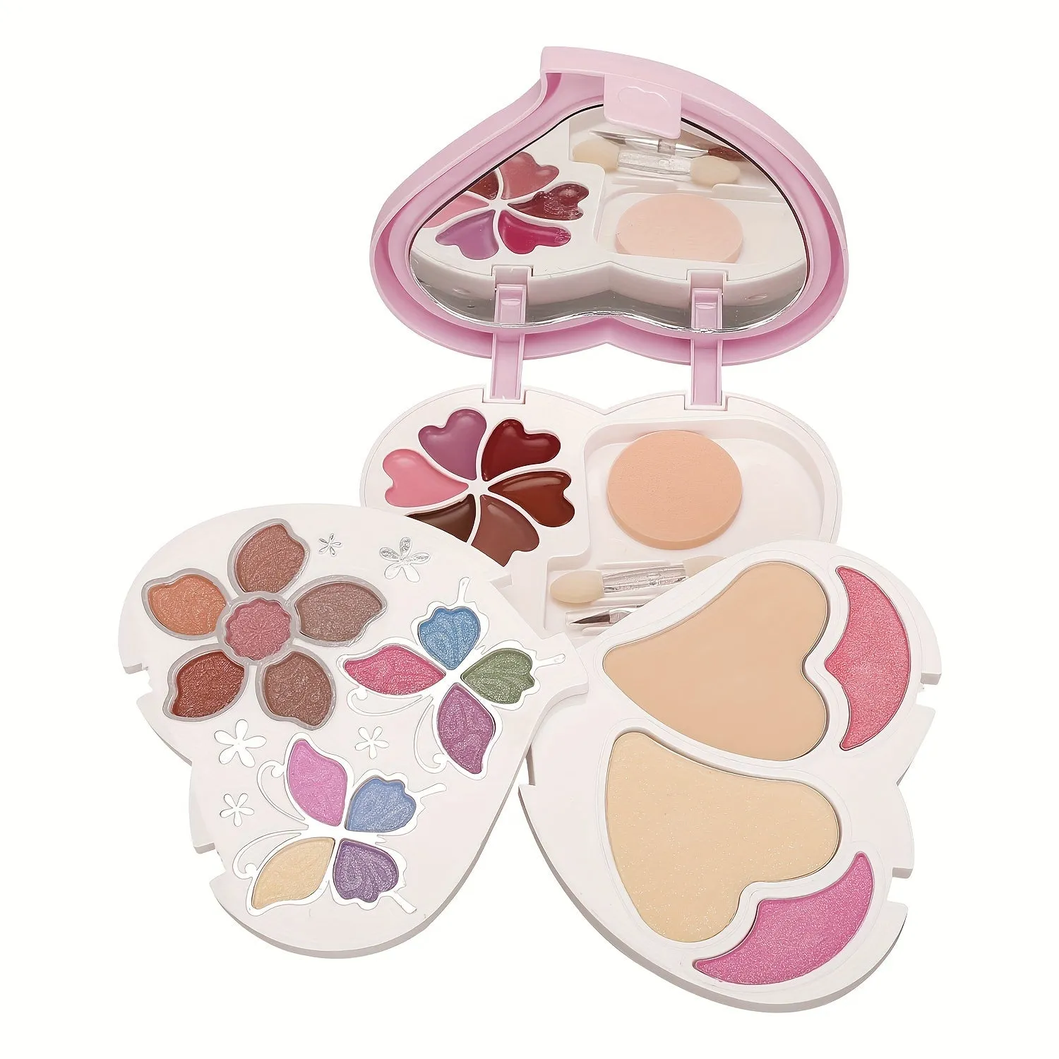 Heart-Shaped Makeup Palette Set