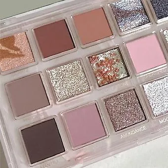 HUDA STORY 18 Colors Desert Rose Eyeshadow Palette Long Lasting Mashed Pearl Sequins Matte Earth Eye Shadow Eye Makeup