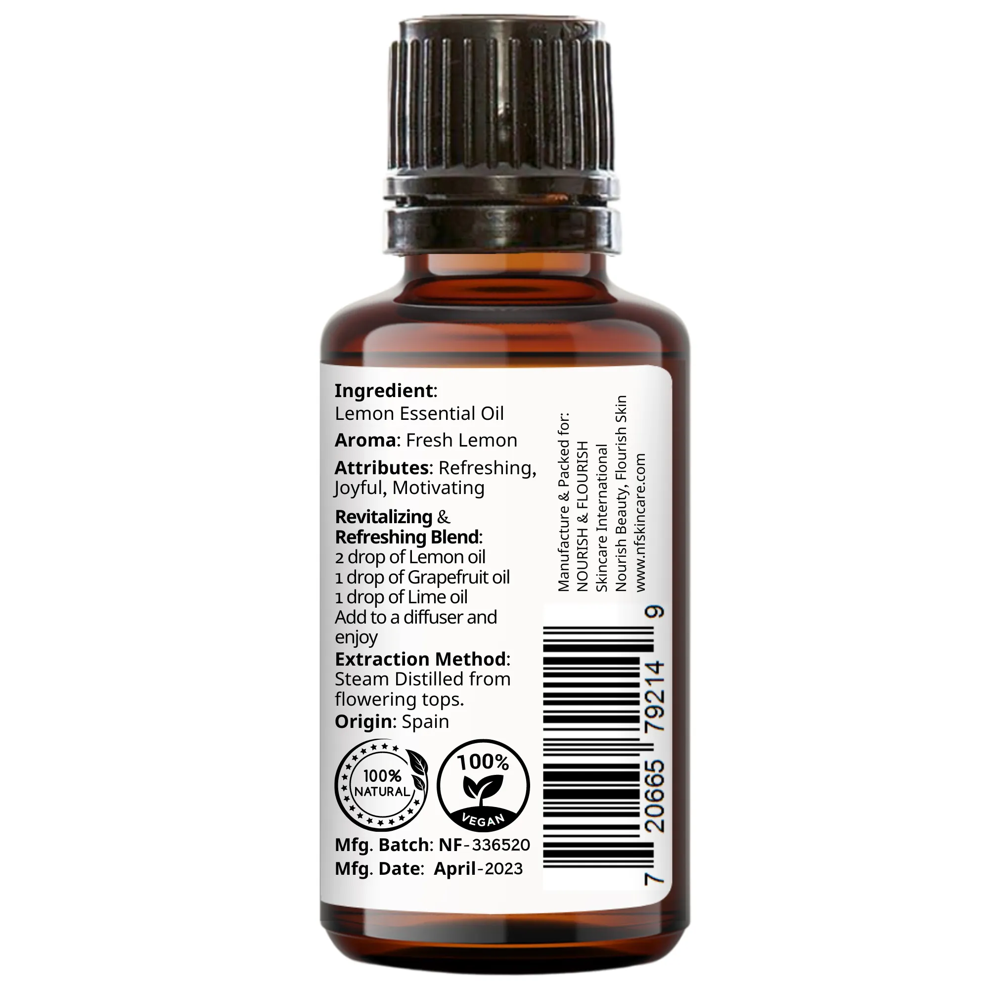 Lemon Essential Oil 1 FL oz. 30 ml