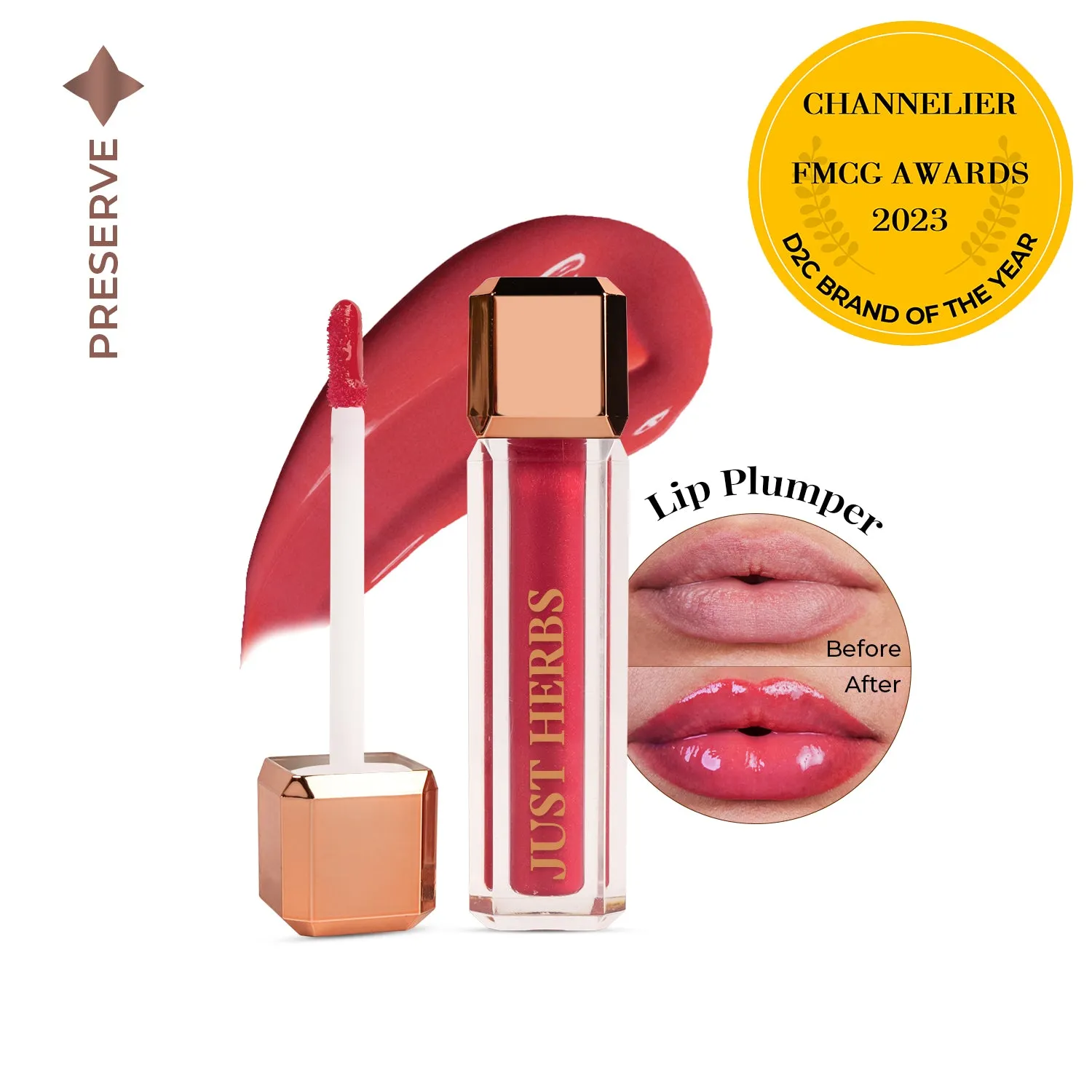 Lip Honey Plumping Gloss with Plant Vitamin C &  Peppermint Oil : 4 ml