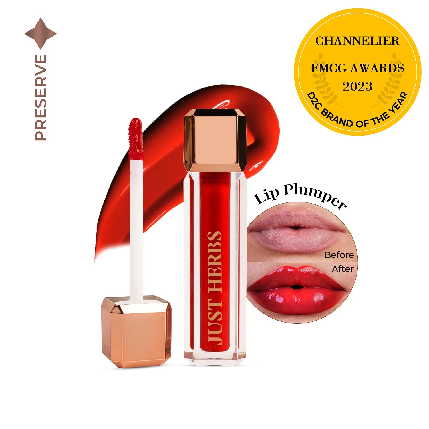 Lip Honey Plumping Gloss with Plant Vitamin C &  Peppermint Oil : 4 ml