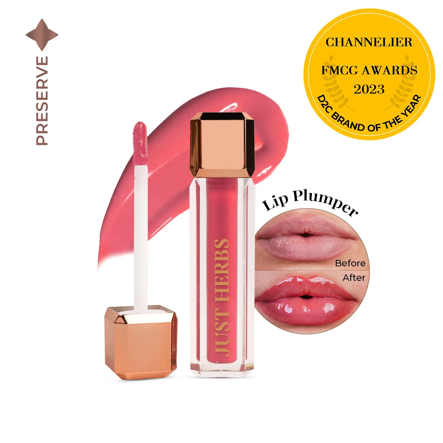 Lip Honey Plumping Gloss with Plant Vitamin C &  Peppermint Oil : 4 ml