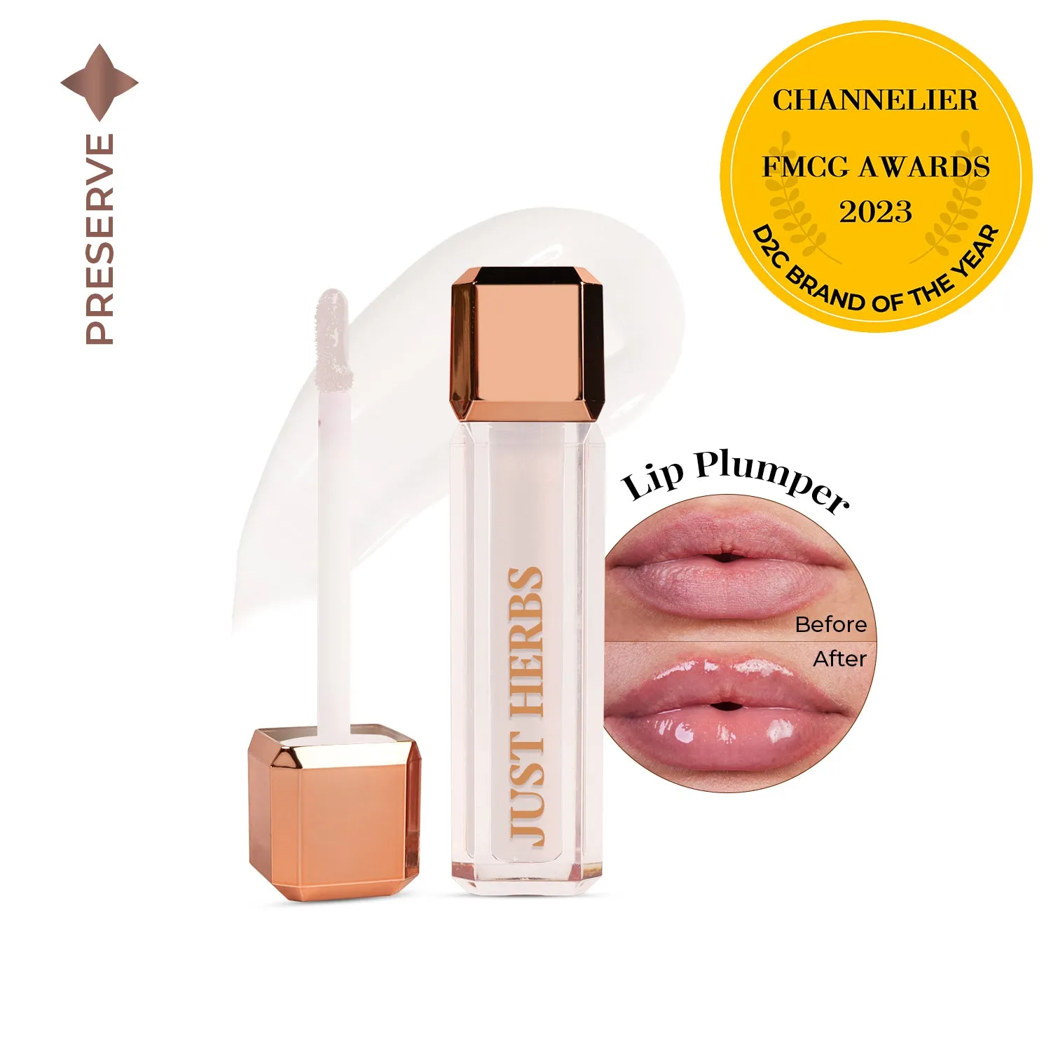 Lip Honey Plumping Gloss with Plant Vitamin C &  Peppermint Oil : 4 ml