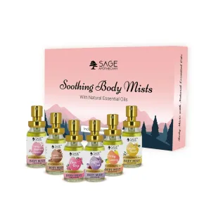 Luxury Perfume Body Mists Gift Set (Pack of 6)