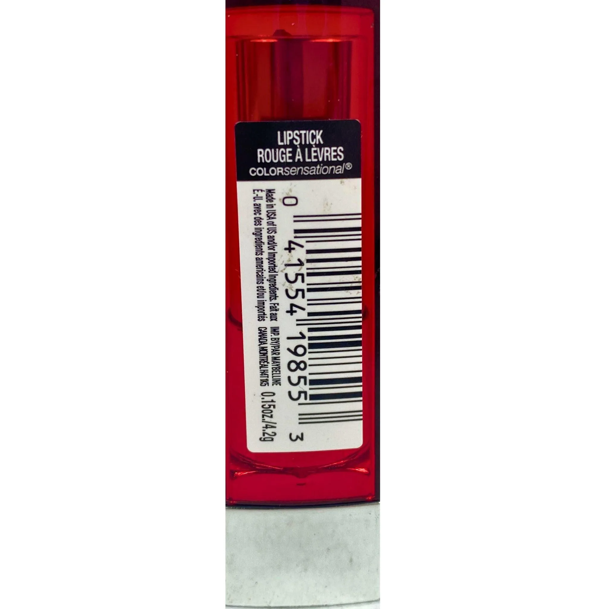 Maybelline 645 Red Revival Cream Lipstick Colorsensational 0.15OZ (50 Pcs Lot)