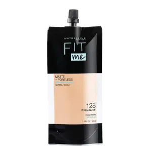 Maybelline Fit Me! Matte   Poreless Foundation 40.0ml Pouch 128 WARM NUDE