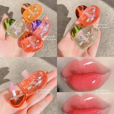 Mini Heart Lip Plumping & Moisturizing Oil Gloss