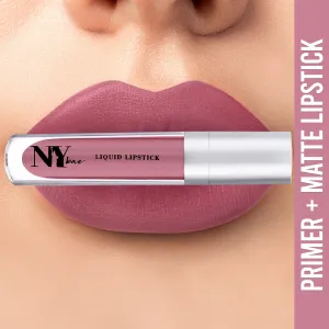 NY Bae Confessions of a Lip-a-holic Liquid Lipstick | Primer   Matte | Pinkish Nude | Long Lasting- Red Carpet Dream 13 (4.5 ml)