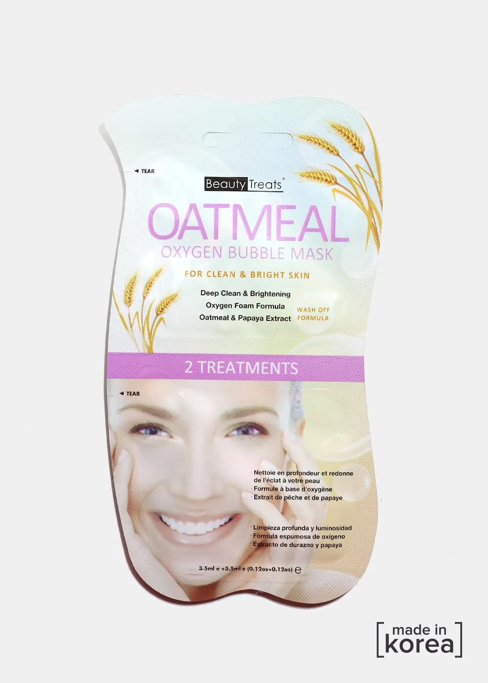 Oatmeal Oxygen Bubble Mask