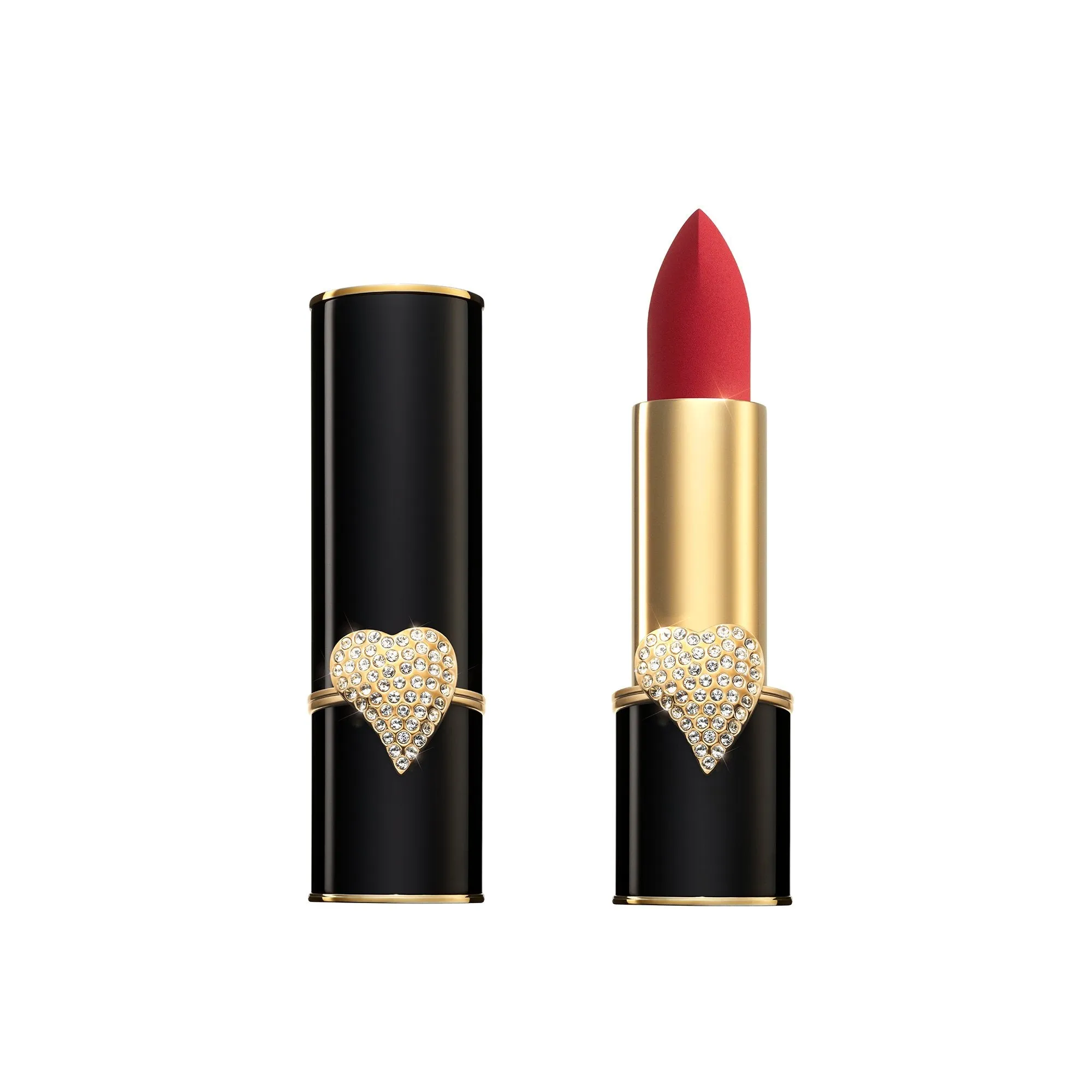 Pat McGrath MatteTrance Limited Edition ELSON PAVÉ HEARTS Lipstick (Blue Red)