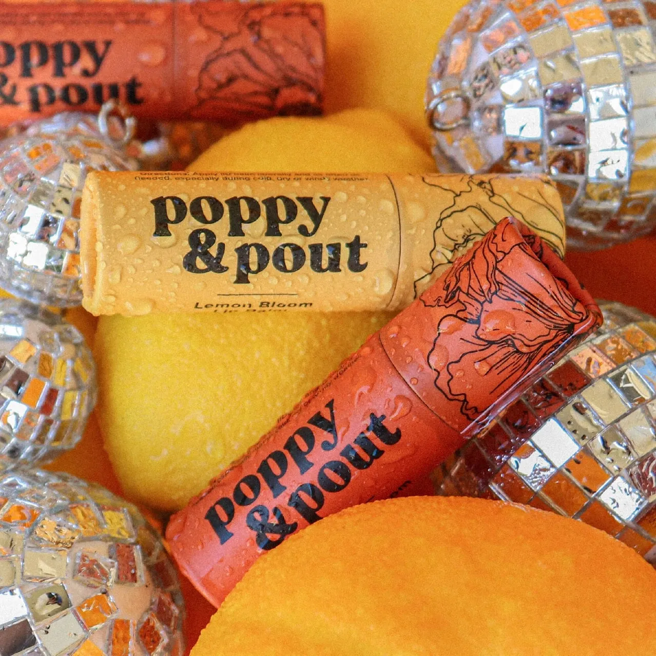 Poppy & Pout Lemon Bloom Lip Balm