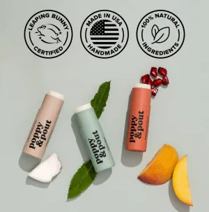 Poppy & Pout Lip Balms - 4 Flavors!