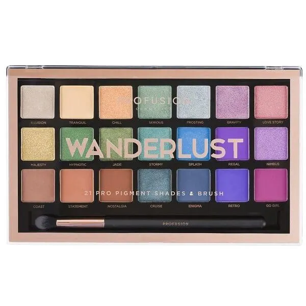 Profusion Cosmetics Wanderlust Palette & Brush