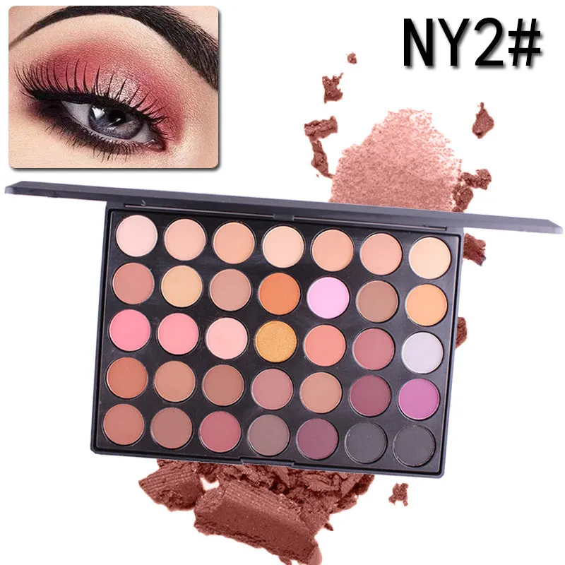 Shimmer Matte Eyeshadow Palette with 35 Shades