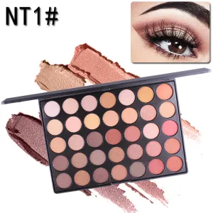 Shimmer Matte Eyeshadow Palette with 35 Shades