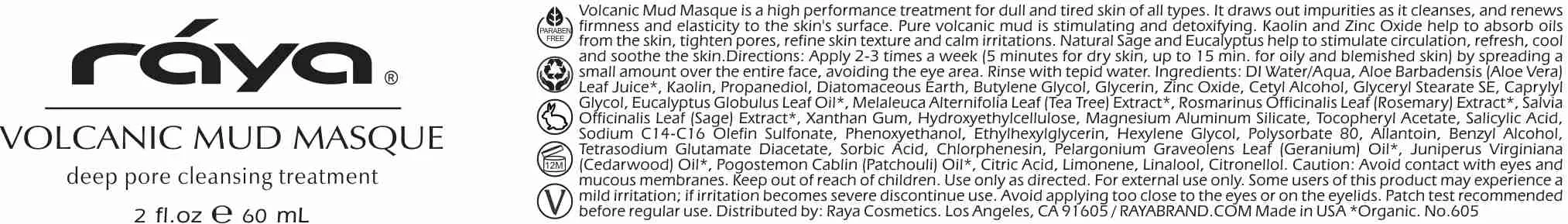 VOLCANIC MUD MASQUE (605) RAYA SPA